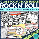 Rock and Roll Classroom Theme Decor Google Classroom