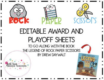 Preview of ROCK-PAPER-SCISSORS BATTLE: EDITABLE AWARD & PLAYOFF SHEETS