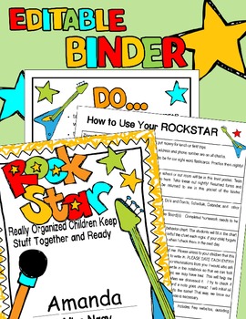 Preview of ROCK STAR Binder