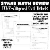 ROCK THE STAAR! | 10 STAAR Math Review Quick-Checks | 5th 