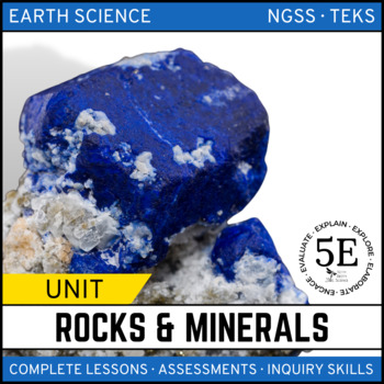 Preview of Rocks and Minerals Unit Bundle - 5E Model - NGSS
