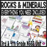 Rocks and Minerals 3rd and 4th Grade NGSS Activities