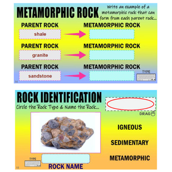 Metamorphic Parent Rock Chart