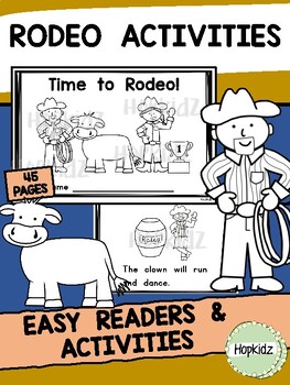 Preview of RODEO Activities, Rodeo Coloring, Rodeo Writing, Rodeo Booklets & Easy Readers