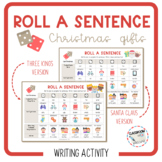 CHRISTMAS ROLL A SENTENCE - writing activity