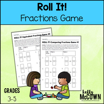 ROLL IT! NO PREP Math Review Game: Fractions {Grades 4-6}