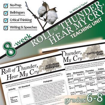 Preview of ROLL OF THUNDER, HEAR MY CRY Unit BUNDLE (Taylor) Novel Study Activities, Quiz
