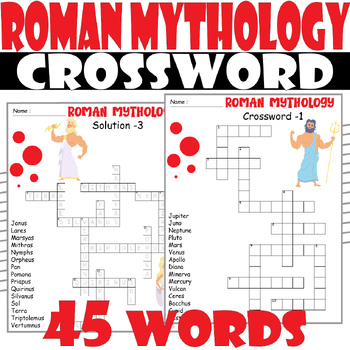 ROMAN MYTHOLOGY Crossword Puzzle All about ROMAN MYTHOLOGY Crossword