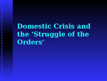 Preview of ROME: Domestic Crisis and the ‘Struggle of the Orders’