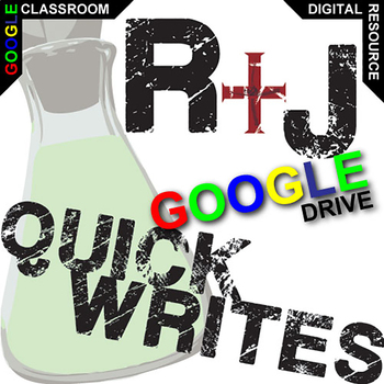 Preview of ROMEO AND JULIET Quickwrite Journal Questions Bellringer Writing Prompts Digital