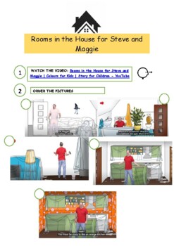 Rooms In The House Printable English ESL Vocabulary Worksheets -  EngWorksheets