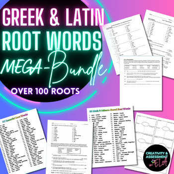 Preview of ROOT WORDS MEGA-BUNDLE | Common, Math, & Science-Based Greek & Latin Roots