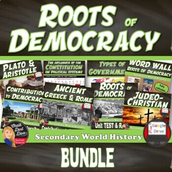 Preview of ROOTS of DEMOCRACY | UNIT BUNDLE | World History |  Print & Digital