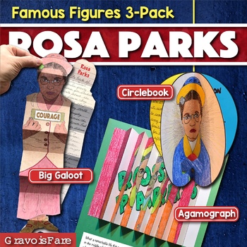 Preview of ROSA PARKS ACTIVITIES: 3 Hands-On Biography Projects / Bulletin Board
