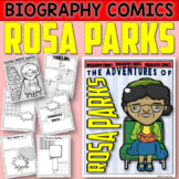 ROSA PARKS Biography Comics Research or Book Report | Grap