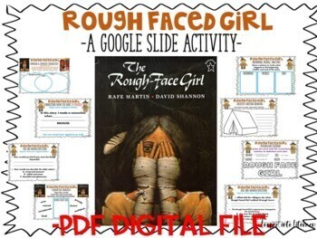 Preview of ROUGH FACED GIRL GOOGLE SLIDE ACTIVITES SEQUENCE, CONNECTIONS, AND MORE!