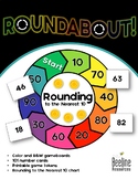 ROUNDABOUT! Rounding to the Nearest 10 Game / Color+ B&W E