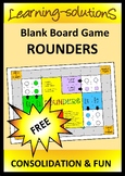BLANK BOARD GAME - Rounders - for Sight Words, Number Fact