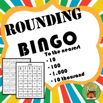 Preview of ROUNDING BINGO:  To the nearest 10, 100, 1,000, & 10,000