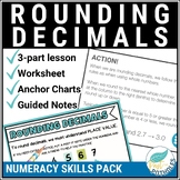 Rounding Decimals Anchor Chart Guided Math Reference Notes