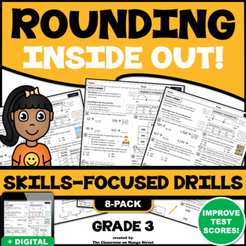 Preview of ROUNDING TO THE NEAREST 10, 100, 1000 & DOLLAR UNIT: Skills-Boosting Worksheets