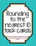 ROUNDING to the nearest ten task and flash cards
