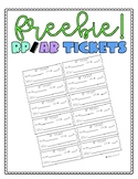 RP/AR Tickets for quizzes