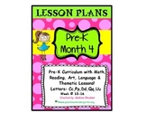 PRE-K Lesson Plans MONTH 4 Bundle by GBK!!!! New!!