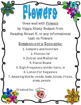 Preview of Flowers Reading Unit