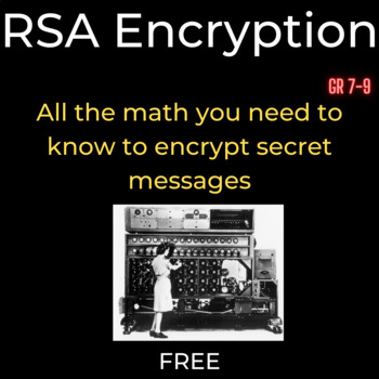 Preview of RSA Encryption - All the math you need to know to encrypt data