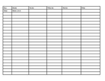 RSP Attendance Tracker by Kimmy Teaches SPED | TPT