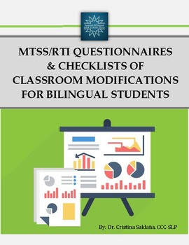 Preview of MTSS/RTI QUESTIONNAIRES AND CHECKLISTS OF CLASSROOM MODIFICATIONS-any language