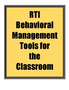 Preview of Behavior Management Tools and Rewards for Tiers 1-3