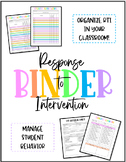 RTI Binder :: Student Documentation :: Classroom Interventions