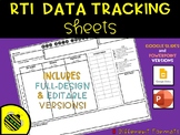 RTI Data Tracking Sheets - EDITABLE