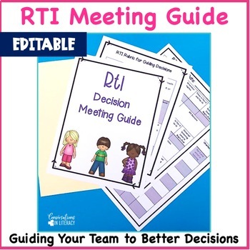 Preview of RTI Data Meeting Guide For Reading Intervention Meetings