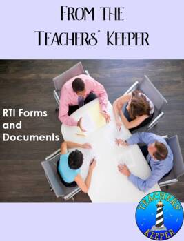 Preview of RTI or MTSS Documents and Forms for Teams