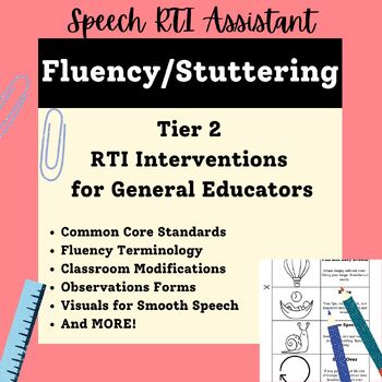 Preview of Speech and Language RTI Fluency/Stuttering: Classroom Interventions