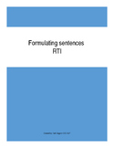 RTI Formulating Sentences