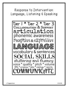Preview of RTI: Language, Listening & Speaking
