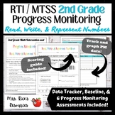 RTI / MTSS 2nd Grade Progress Monitoring for Read, Write, 