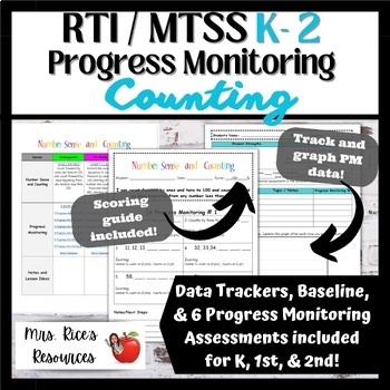 Preview of RTI / MTSS K-2 Intervention & Progress Monitoring for COUNTING