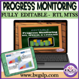 RTI, MTSS, Progress Monitoring FULLY EDITABLE GRAPHS & CHARTS