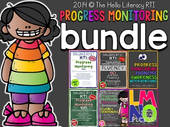 Preview of RTI: Progress Monitoring BUNDLE for Literacy Interventions
