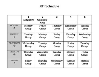 rti scheduler