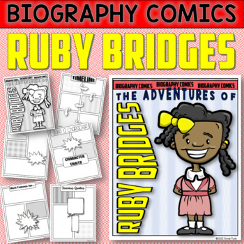 Preview of RUBY BRIDGES Biography Comics Research or Book Report | Graphic Novel