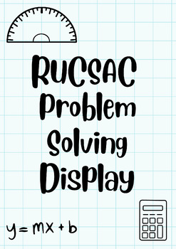 Preview of RUCSAC classroom display B&W