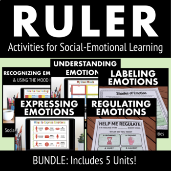 Preview of RULER Activities: Recognize, Understand, Label, Express, & Regulate Emotions