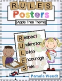 RULES Acronym Poster {Apple Tree Theme}