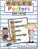 RULES Acronym Poster {Cute Bee Theme}